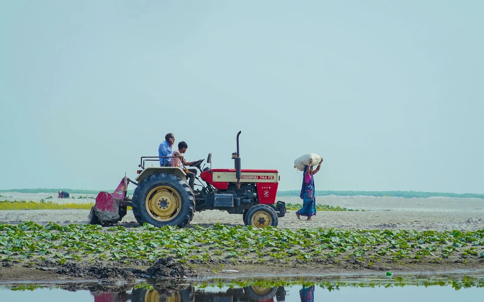 Farmer modern tractor — Agriculture & AgTech marketing by TML Agency