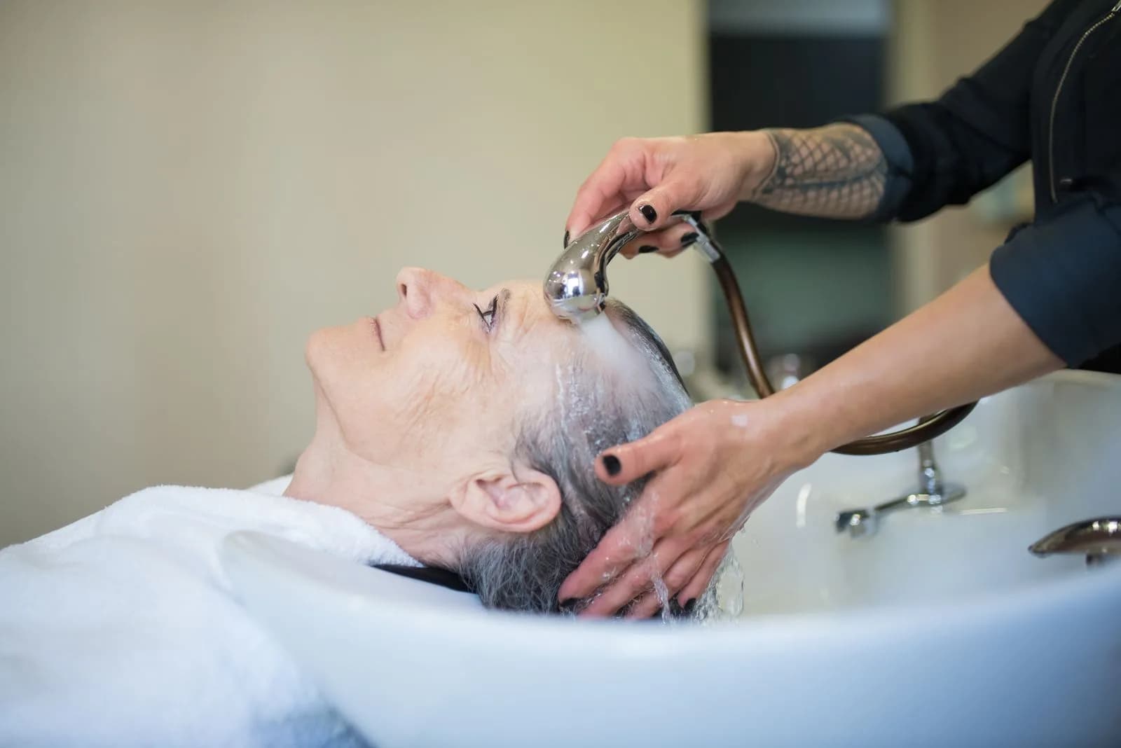 Salon hair washing — Hair Salons marketing by TML Agency