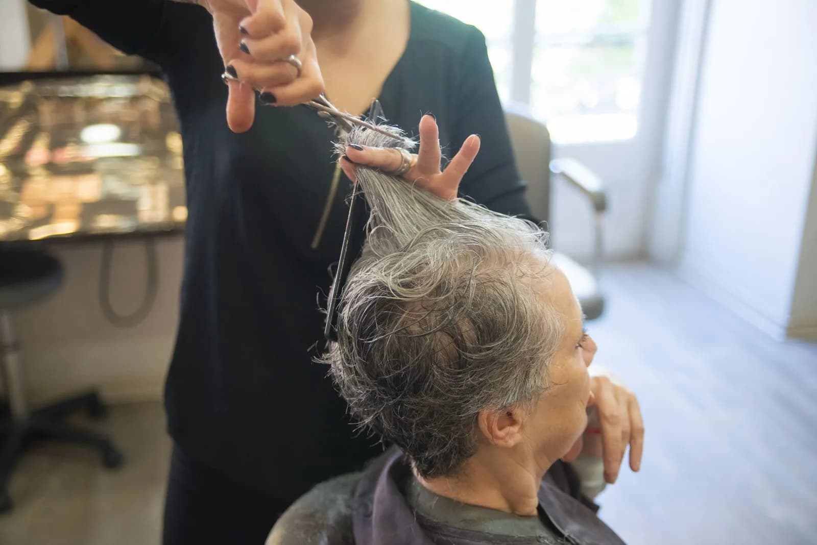 Client hair transformation reveal — Hair Salons marketing by TML Agency