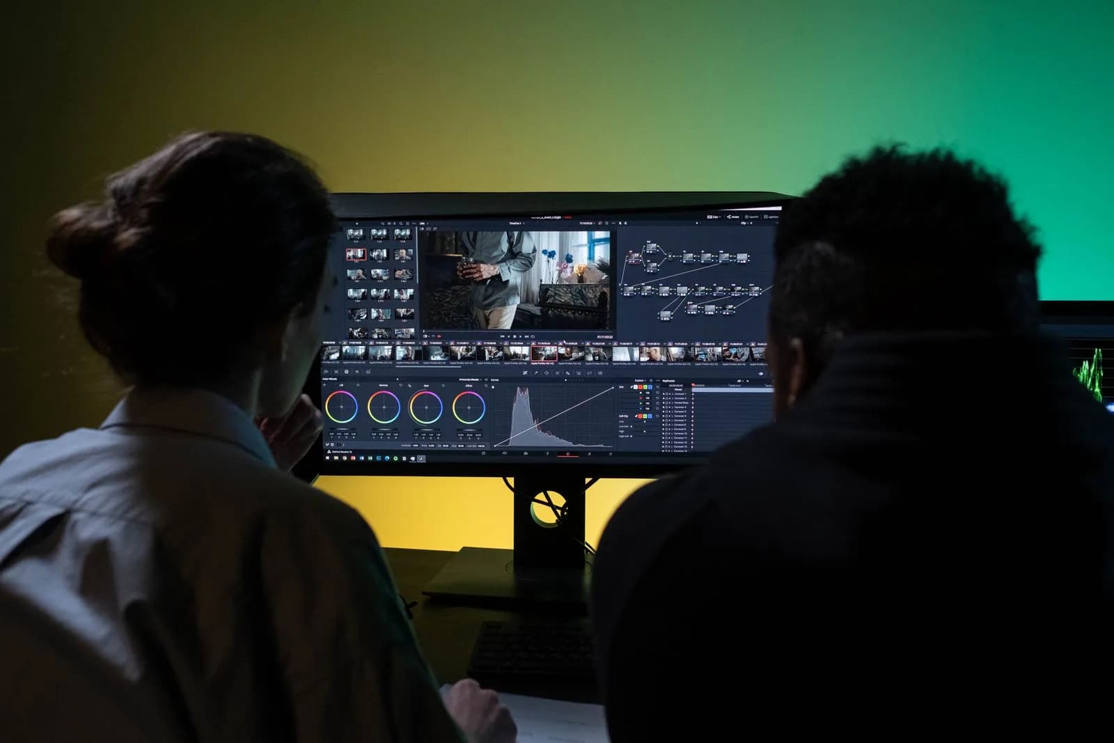 Video editor with director — Film & Video Production marketing by TML Agency