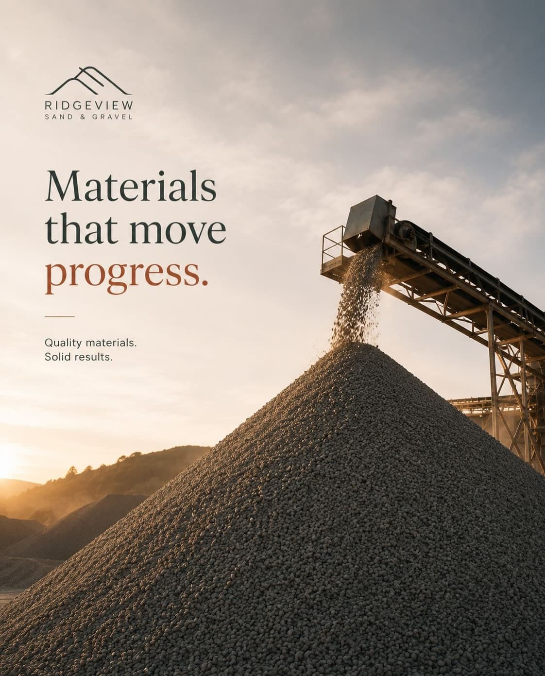 Ridgeview Sand & Gravel — Construction & Trades brand design by TML Agency (2)
