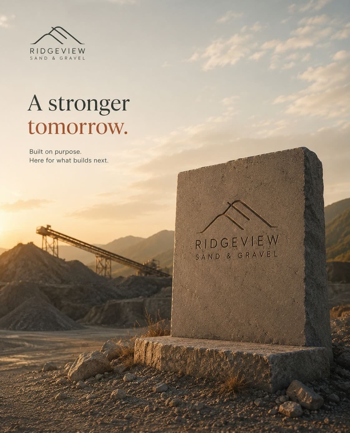 Ridgeview Sand & Gravel — Construction & Trades brand design by TML Agency (8)
